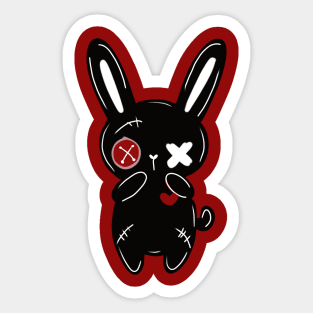 pastel goth bunny Sticker